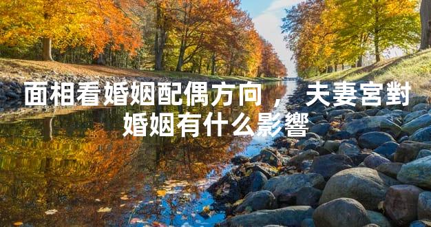 面相看婚姻配偶方向，夫妻宮對婚姻有什么影響